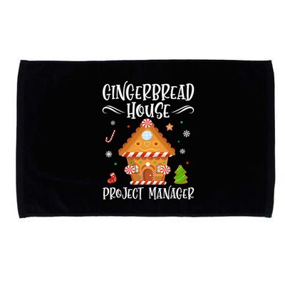 Gingerbread House Project Manager Baking Xmas Pajamas Microfiber Hand Towel