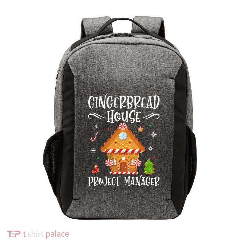Gingerbread House Project Manager Baking Xmas Pajamas Vector Backpack