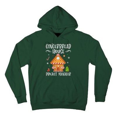 Gingerbread House Project Manager Baking Xmas Pajamas Hoodie