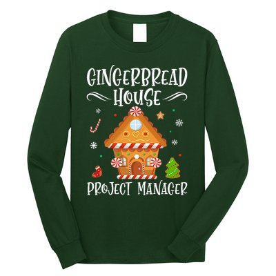 Gingerbread House Project Manager Baking Xmas Pajamas Long Sleeve Shirt