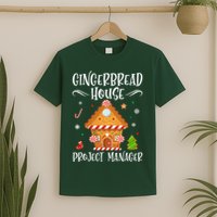 Gingerbread House Project Manager Baking Xmas Pajamas T-Shirt