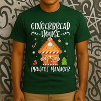 Gingerbread House Project Manager Baking Xmas Pajamas T-Shirt