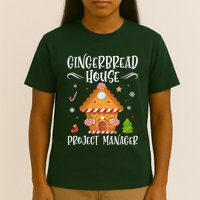 Gingerbread House Project Manager Baking Xmas Pajamas T-Shirt