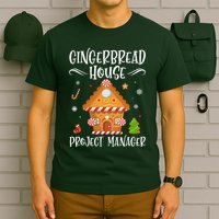 Gingerbread House Project Manager Baking Xmas Pajamas T-Shirt
