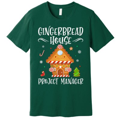 Gingerbread House Project Manager Baking Xmas Pajamas Premium T-Shirt