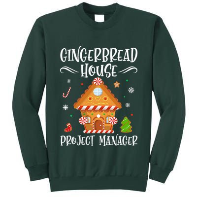 Gingerbread House Project Manager Baking Xmas Pajamas Tall Sweatshirt