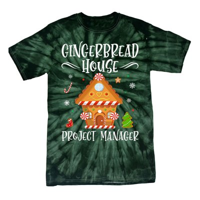 Gingerbread House Project Manager Baking Xmas Pajamas Tie-Dye T-Shirt