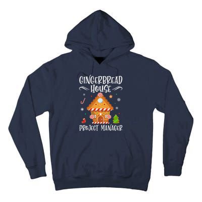 Gingerbread House Project Manager Baking Xmas Pajamas Tall Hoodie