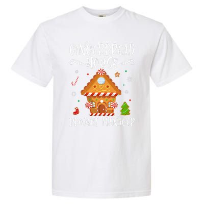 Gingerbread House Project Manager Baking Xmas Pajamas Garment-Dyed Heavyweight T-Shirt