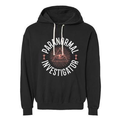 Ghost Hunter Paranormal Investigator Garment-Dyed Fleece Hoodie