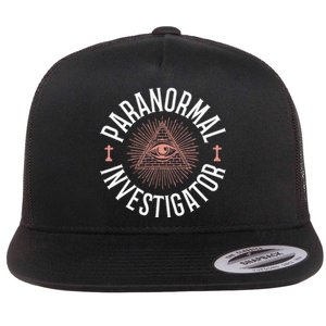 Ghost Hunter Paranormal Investigator Flat Bill Trucker Hat