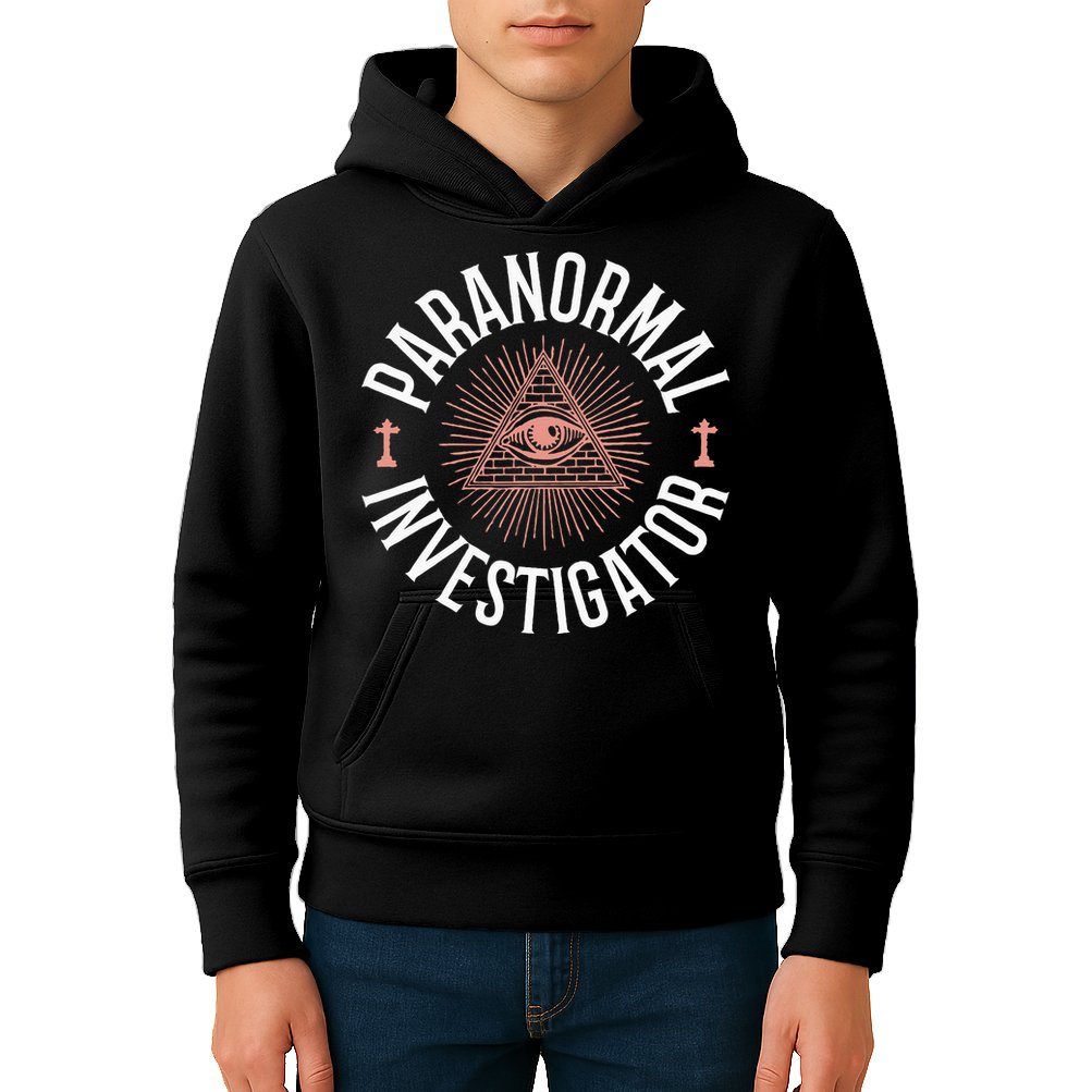 Ghost Hunter Paranormal Investigator Kids Hoodie