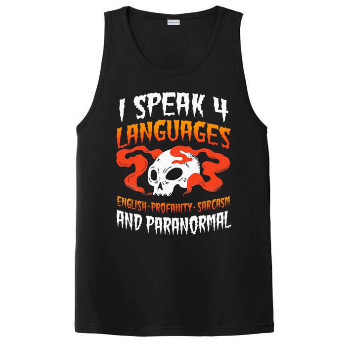 Ghost Hunter Paranormal Hunting EVP Spirit Hunt Halloween PosiCharge Competitor Tank