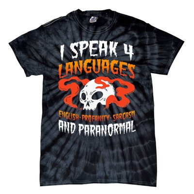 Ghost Hunter Paranormal Hunting EVP Spirit Hunt Halloween Tie-Dye T-Shirt