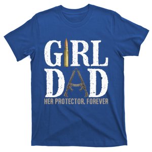 GirlDad Her Protector Forever Funny Father T-Shirt