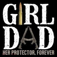 GirlDad Her Protector Forever Funny Father Sustainable Bucket Hat