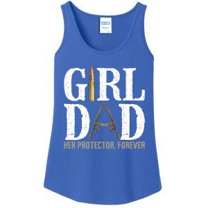 GirlDad Her Protector Forever Funny Father Ladies Essential Tank