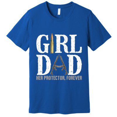 GirlDad Her Protector Forever Funny Father Premium T-Shirt