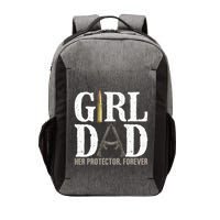 GirlDad Her Protector Forever Funny Father Vector Backpack