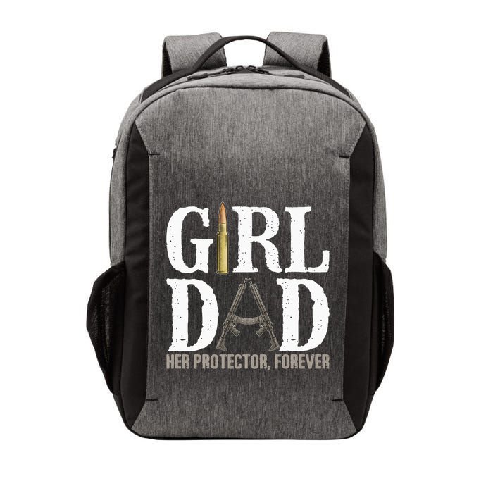 GirlDad Her Protector Forever Funny Father Vector Backpack