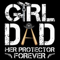 GirlDad Her Protector Forever Funny Father Drawstring Bag