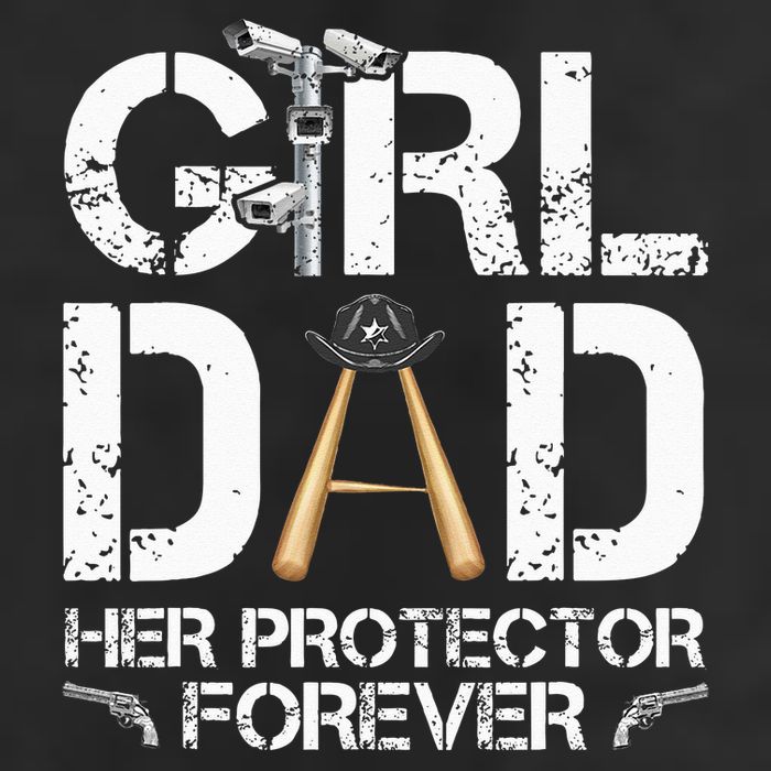 GirlDad Her Protector Forever Funny Father 25L Jumbo Tote