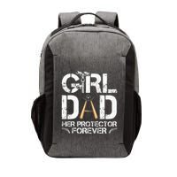 GirlDad Her Protector Forever Funny Father Vector Backpack