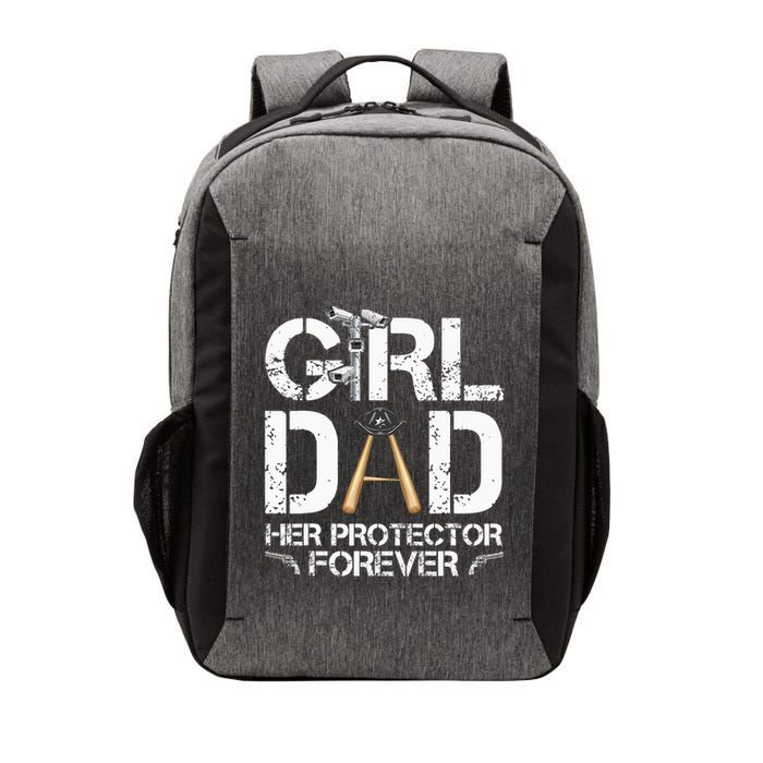 GirlDad Her Protector Forever Funny Father Vector Backpack