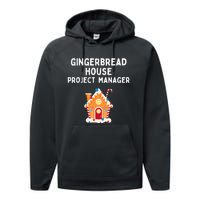 Gingerbread House Project Manager gift for christmas  Performance Fleece Hoodie