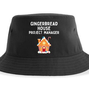 Gingerbread House Project Manager gift for christmas  Sustainable Bucket Hat