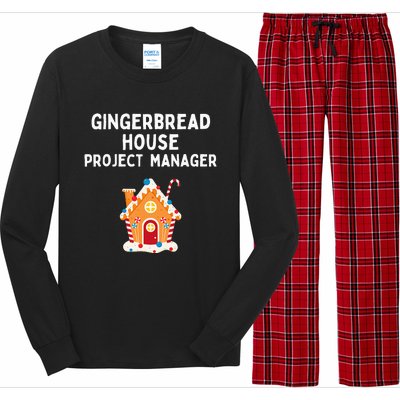 Gingerbread House Project Manager gift for christmas  Long Sleeve Pajama Set