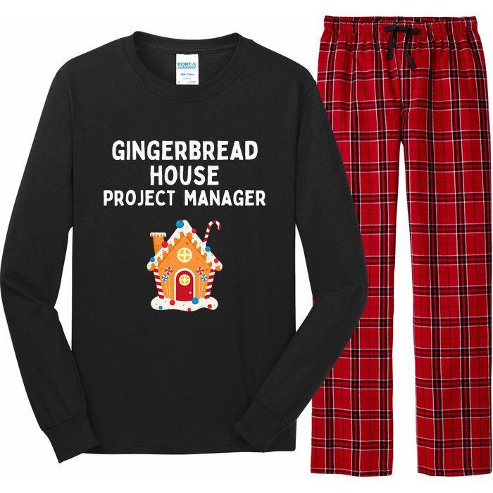 Gingerbread House Project Manager gift for christmas  Long Sleeve Pajama Set