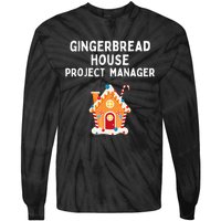 Gingerbread House Project Manager gift for christmas  Tie-Dye Long Sleeve Shirt