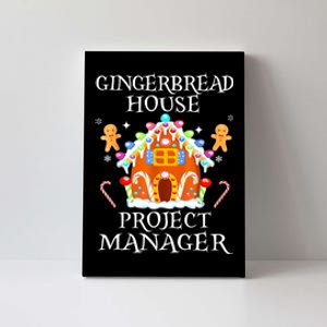 Gingerbread House Project Manager Decorating Baking Xmas Canvas