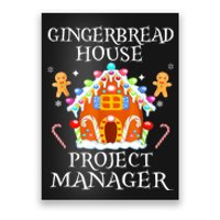 Gingerbread House Project Manager Decorating Baking Xmas Poster