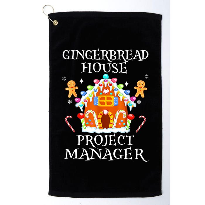 Gingerbread House Project Manager Decorating Baking Xmas Golf Towel
