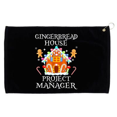 Gingerbread House Project Manager Decorating Baking Xmas Grommeted Golf Towel