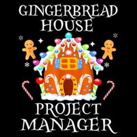 Gingerbread House Project Manager Decorating Baking Xmas Zip Tote Bag