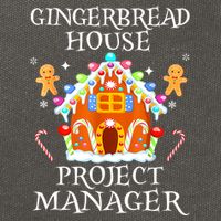 Gingerbread House Project Manager Decorating Baking Xmas Cotton Canvas Backpack