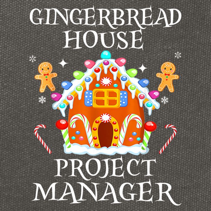 Gingerbread House Project Manager Decorating Baking Xmas Cotton Canvas Backpack