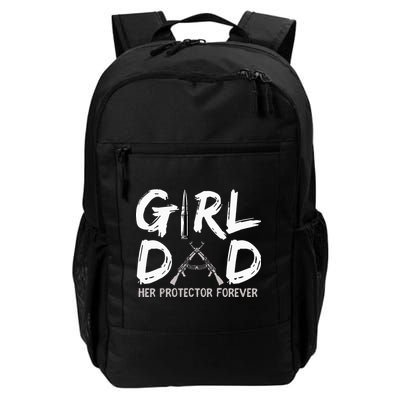 GirlDad Her Protector Forever Funny Father Backpack