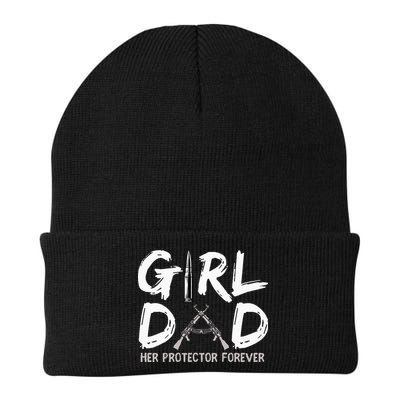 GirlDad Her Protector Forever Funny Father Beanie