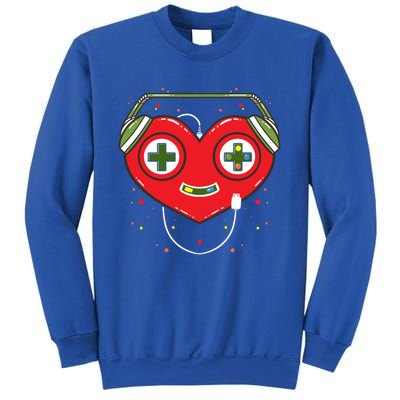 Gamer Heart Present Game Lover Valentines Day Gift Sweatshirt