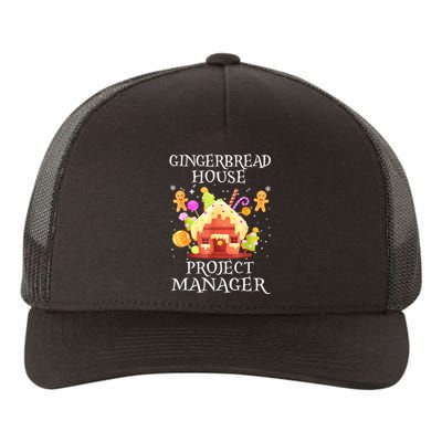 Gingerbread House Project Manager Decorating Baking Xmas Yupoong Adult 5-Panel Trucker Hat