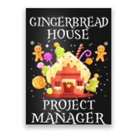 Gingerbread House Project Manager Decorating Baking Xmas Poster