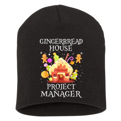 Gingerbread House Project Manager Decorating Baking Xmas Short Acrylic Beanie