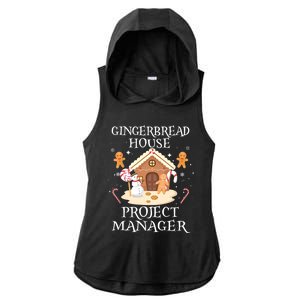 Gingerbread House Project Ager Decorating Baking Xmas Gift Ladies PosiCharge Tri-Blend Wicking Draft Hoodie Tank