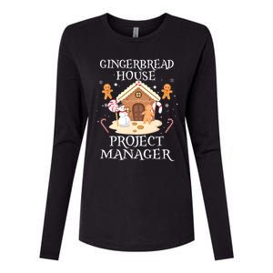 Gingerbread House Project Ager Decorating Baking Xmas Gift Womens Cotton Relaxed Long Sleeve T-Shirt