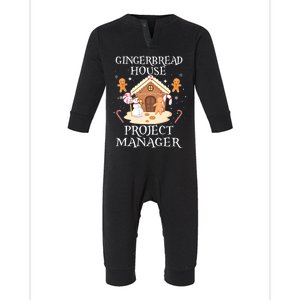 Gingerbread House Project Ager Decorating Baking Xmas Gift Infant Fleece One Piece