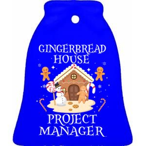 Gingerbread House Project Ager Decorating Baking Xmas Gift Ceramic Bell Ornament